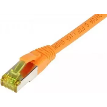 Cavo patch RJ45 SYNERGY21, CAT6A 500MHz, 30m, arancione, S/FTP, TPE/LSZH (Ultraflex), AWG26, con cavo in canalina CAT7