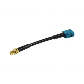ALLNET cavo antenna LMR-195 SMA femmina su Fakra femmina Waterblue Keycode Z 10cm