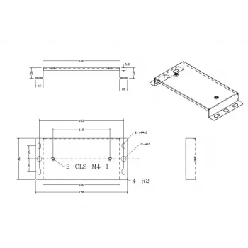 Supporto a parete ALLNET per stazione DECT bintec elmeg, bianco (WM-BINTEC)