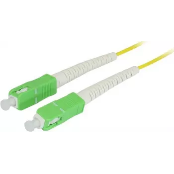SYNERGY21 cavo patch in fibra ottica 15m SC/APC-SC/APC 9/125µm OS2 G.657.A2 simplex 2mm resistente alle piegature giallo