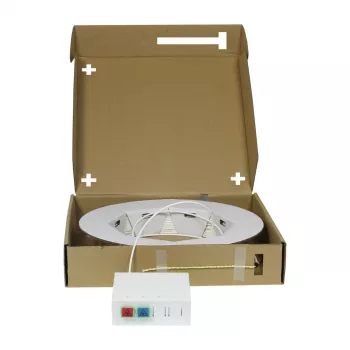 Synergy 21 FTTH Compact Box, preassemblata, 2xSC/APC -> estremità aperta, 40m, 9/125µm, G.657.A2, 2 fibre, AD=2,2mm