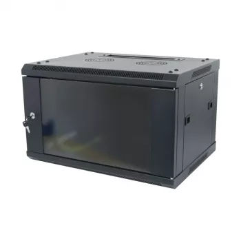 ALLNET serie SMA case da parete 19 pollici 6U in un pezzo profondità 450mm nero flat pack