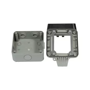 Synergy 21 contenitore per moduli Keystone da parete IP66 con foro per lucchetto, grigio chiaro (RAL 7035) - S216381