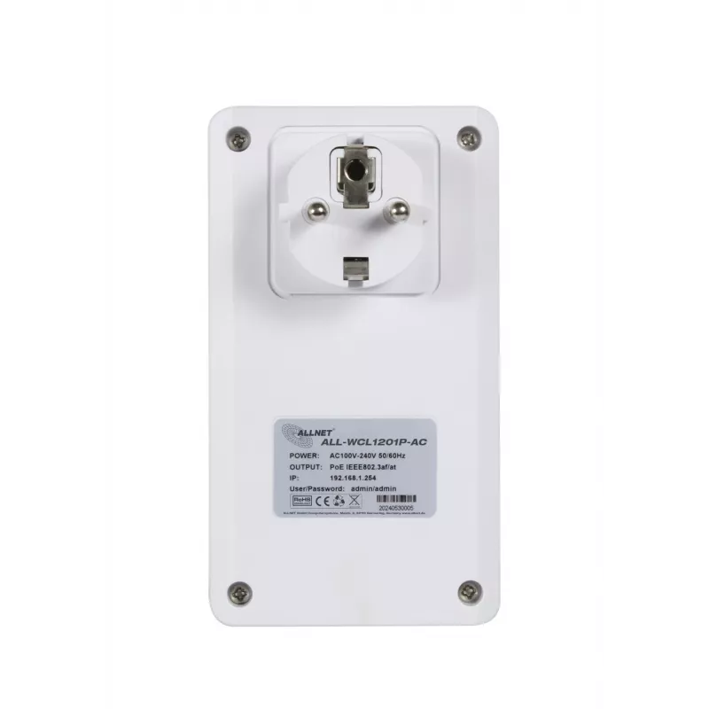 ALLNET Client wireless con PoE Out 2,4 GHz e 5 GHz AC - Wi-Fi - 1,2 Gbit/s (ALL-WCL1201P-AC)