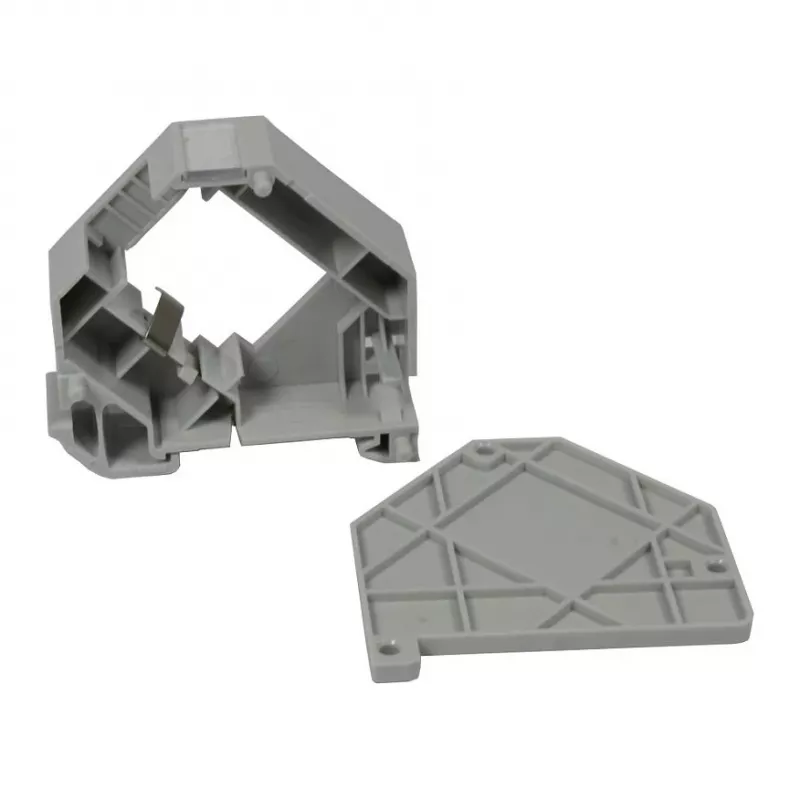 Synergy 21 S215416 Supporto modulo Keystone per guida DIN per 1x modulo TP, grigio