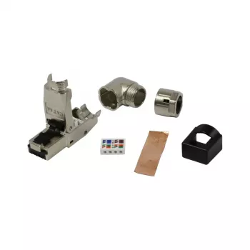 SYNERGY21 RJ45 connettore maschio da campo senza attrezzi Cat.6A schermato dritto/angolare (S216569)