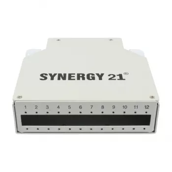 SYNERGY21 patch panel fibra ottica per guida DIN 12x LC duplex / SC simplex adattatore senza accoppiatori - cavo