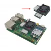 Set dissipatore ALLNET Rock Pi 4C+ (Rock4C+Heat-Set) - kit di raffreddamento passivo per Radxa Rock Pi 4C Plus