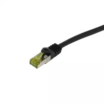 Synergy 21 Cavo patch RJ45 CAT6A S-STP (S/FTP) 500 MHz 12,5 m nero PUR per interni/esterni/industriale resistente ai raggi UV/acqua/olio AWG26 con cavo grezzo CAT7