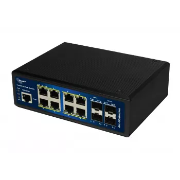 ALLNET ALL-SGI8112PM-BT Switch Ethernet Gigabit PoE++ Industrial Full Managed Layer2+, 12 porte, 8x PoE++ (budget 240W)