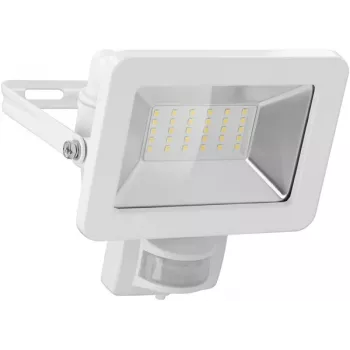 Goobay faro LED da esterno 30 W con sensore di movimento, 2400 lm, 4000 K, IP65, sensore PIR, montaggio a parete, cavo da 0,5 m