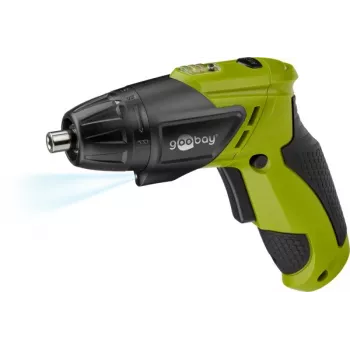 Goobay mini avvitatore a batteria 3,6 V con luce LED, tempo di lavoro massimo 45 minuti