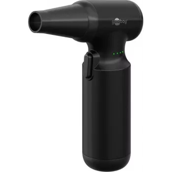 Goobay Air Duster Advanced Black - kit di pulizia con 8 accessori e 3 spazzole 110 (77830)
