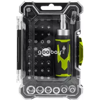 Goobay Tools set di cacciaviti di precisione da 43 pezzi con bit (77842)