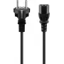 GOOBAY cavo di alimentazione 3 m nero Schuko a IEC C13