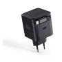 RealPower caricabatterie GaN 65W nero con 2x USB-C PD, compatto e potente