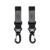Lassig Casual Label ganci universali per passeggino set da 2 nero LHO01