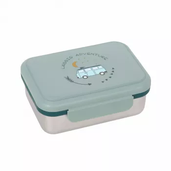 Lassig Adventure Bus Lunchbox - verde/giallo/arancione