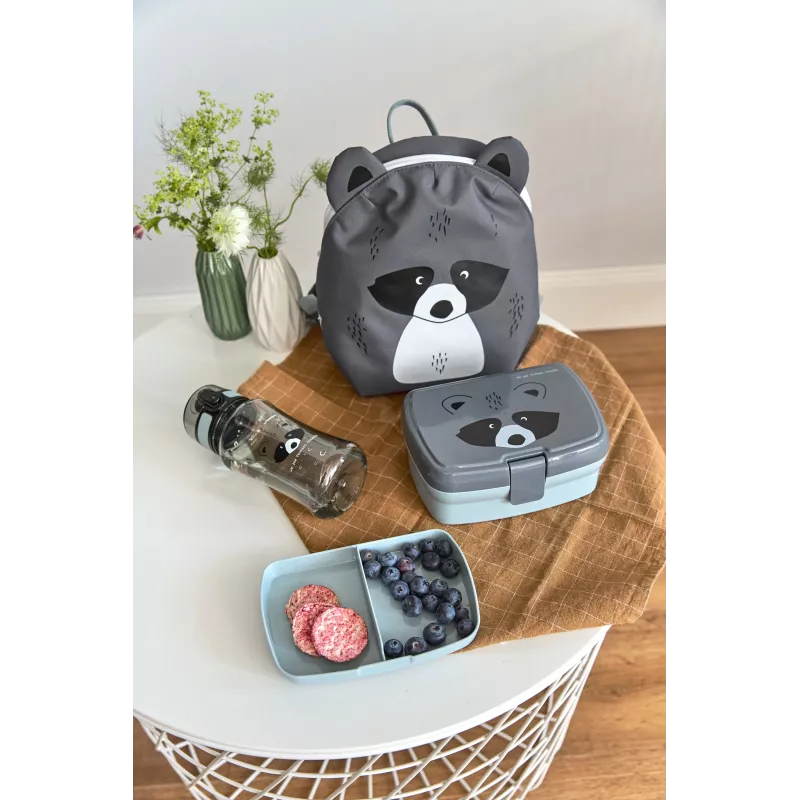 Lassig About Friends Raccoon Set portapranzo e borraccia Tritan 460 ml