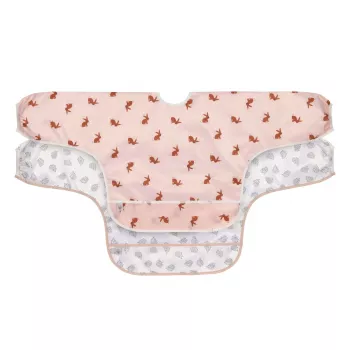 Lassig Little Forest Bunny Set bavaglino a maniche lunghe 6m+