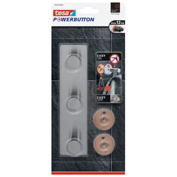 Tesa Powerbutton Classic Hook Rail acciaio inox (59334-00000-01)