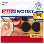 Tesa Protect feltrini - rotondi - marroni - 26 mm - 9 pezzi