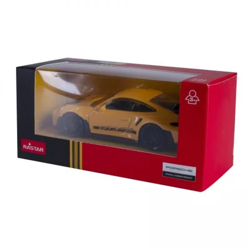 JAMARA Porsche 911 GT3 RS 1:43 modellino auto in pressofusione giallo (402238)