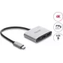 Adattatore Delock USB Type-C a HDMI 4K 60 Hz con USB Type-A e USB Type-C PD 3.1 140 W
