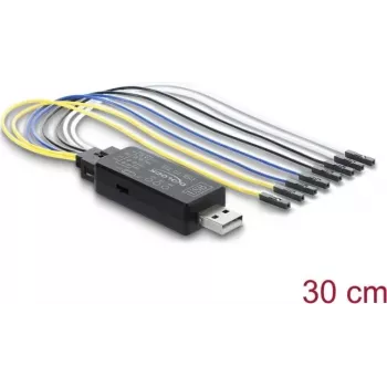 Convertitore seriale Delock USB 2.0 a TTL UART, 3,3V/5V, connettore a 6 pin, cavo da 30 cm