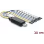 Convertitore seriale Delock USB 2.0 a TTL UART, 3,3V/5V, connettore a 6 pin, cavo da 30 cm
