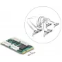 Scheda Delock Mini PCIe I/O full size a 8 x seriale RS-232 DB9 con staffe standard e Low Profile
