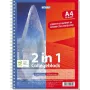 Blocco college 2 in 1 STYLEX DIN A4 a righe e a quadretti