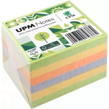 Note adesive UPM Notes Self-Stick Spring 75x75 mm 100 fogli 6 blocchi colori misti
