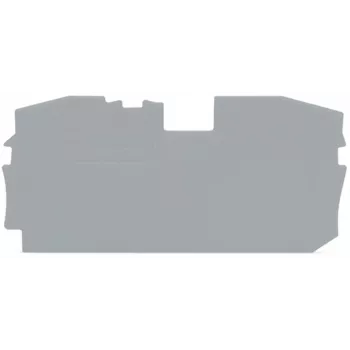 Piastra di chiusura WAGO 2016-1291 per morsetti serie TOPJOB® S, grigio, spessore 1 mm, 73 x 36,5 mm