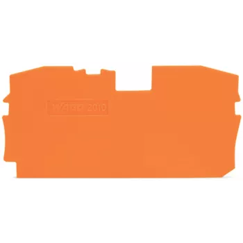 Piastra terminale e intermedia WAGO 2010-1292, arancione, spessore 1 mm, lunghezza 67,2 mm, altezza 33,5 mm, per serie TOPJOB® S 2010