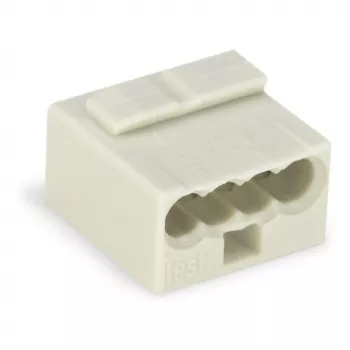 WAGO 243-304 Series 243 Micromorsetto a 4 conduttori, 100 pz, grigio chiaro
