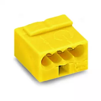 WAGO 243-504 Series 243 Micromorsetto a 4 conduttori, 100 pz, giallo