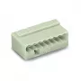 Blocco morsetti SMD WAGO 243-308, 8 poli, passo 2,5 mm, push-in CAGE CLAMP, 100 V, 6 A, bianco