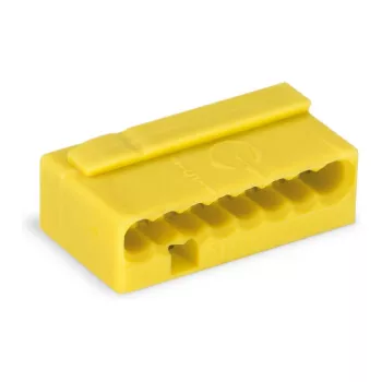 Connettore WAGO 243-508 PUSH WIRE® a 8 conduttori giallo 6A 100V