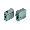 Morsetto WAGO 224-101 a 1 conduttore 2 vie push-in CAGE CLAMP, 400 V, 24 A, 0,5-2,5 mm², trasparente/grigio