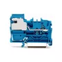 WAGO 2002-7114 Morsetto sezionabile N a 1 conduttore, 2,5 mm, Push-in CAGE CLAMP, blu