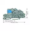 WAGO 2003-7641 TOPJOB® S morsetto passante a 3 conduttori, 2,5 mm², 400 V, grigio