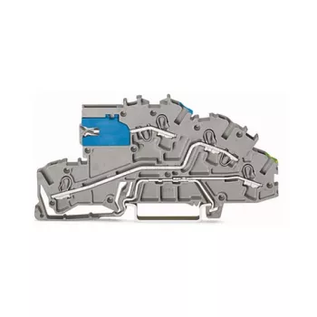 WAGO 2003-7641 TOPJOB® S morsetto passante a 3 conduttori, 2,5 mm², 400 V, grigio