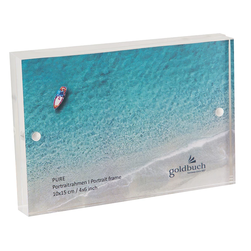 Goldbuch Pure cornice in vetro acrilico 10x15 cm trasparente verticale