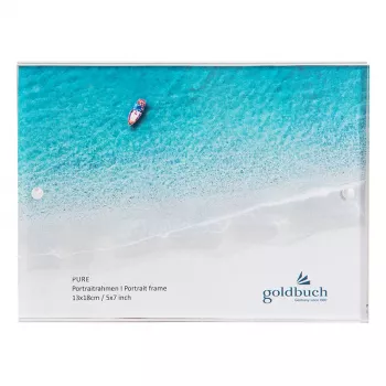 Goldbuch Pure cornice singola in vetro acrilico trasparente 13 x 18 cm rettangolare 180 mm