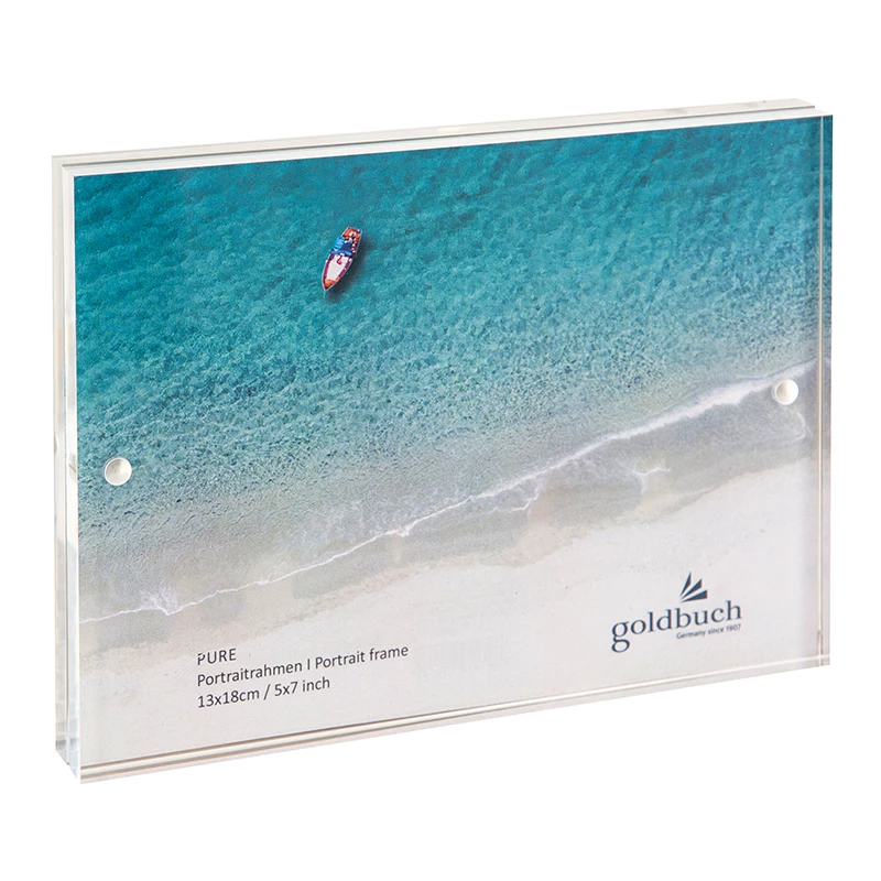 Goldbuch Pure cornice singola in vetro acrilico trasparente 13 x 18 cm rettangolare 180 mm