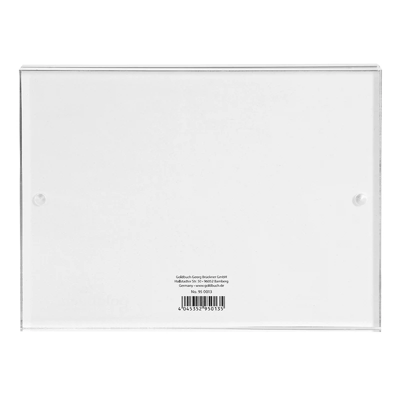 Goldbuch Pure cornice singola in vetro acrilico trasparente 13 x 18 cm rettangolare 180 mm