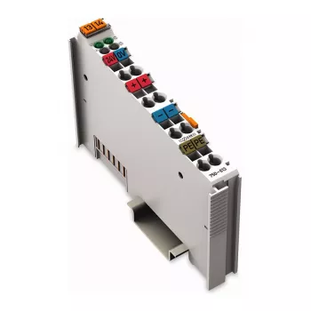 WAGO 750-613 blocco morsetti a 4 conduttori, grigio, CAGE CLAMP, 0,08-2,5 mm², guida DIN-35
