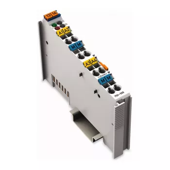 WAGO 750-559 modulo di uscita analogica - 4 canali, 0-10 V, 12 bit, separazione di sistema 500 V, tempo di reazione 10 ms, CAGE CLAMP