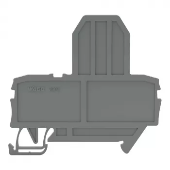 WAGO 2002-991 piastra terminale, grigio, 2 mm, 67 mm, 57,2 mm, TOPJOB S